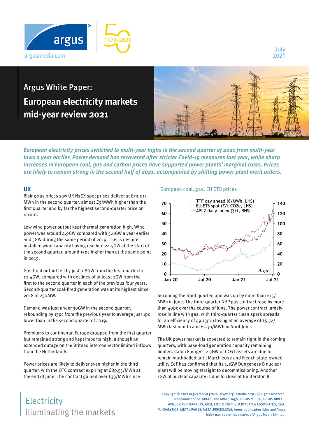 20210910 INFORMES ARGUS White Paper European Etectricity Markets Midyear Review 2021 1